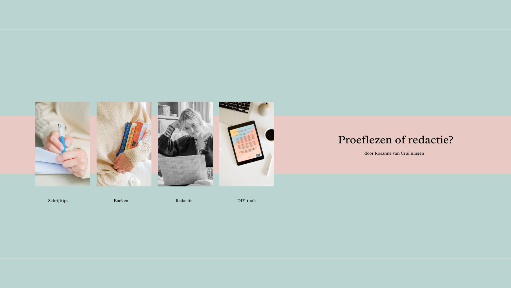 Bannerafbeelding met de tekst: 'Proeflezen of redactie?'